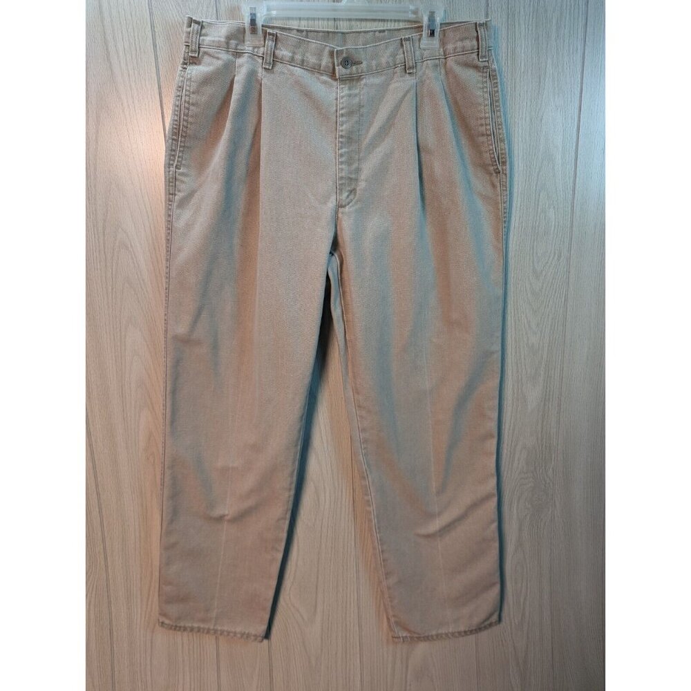Vintage Levis Pants Mens 32 36x30 Grey Khaki Officer Corps Chino Pleated 90s 80s